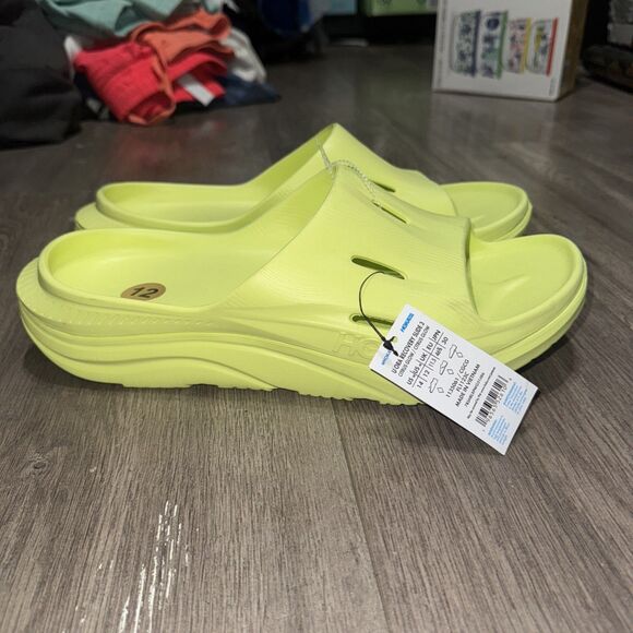 Hoka U ORA Recovery 3 Slip-On Slides Citrus Glow Size Men’s 12 /Women's 14 - Picture 1 of 5